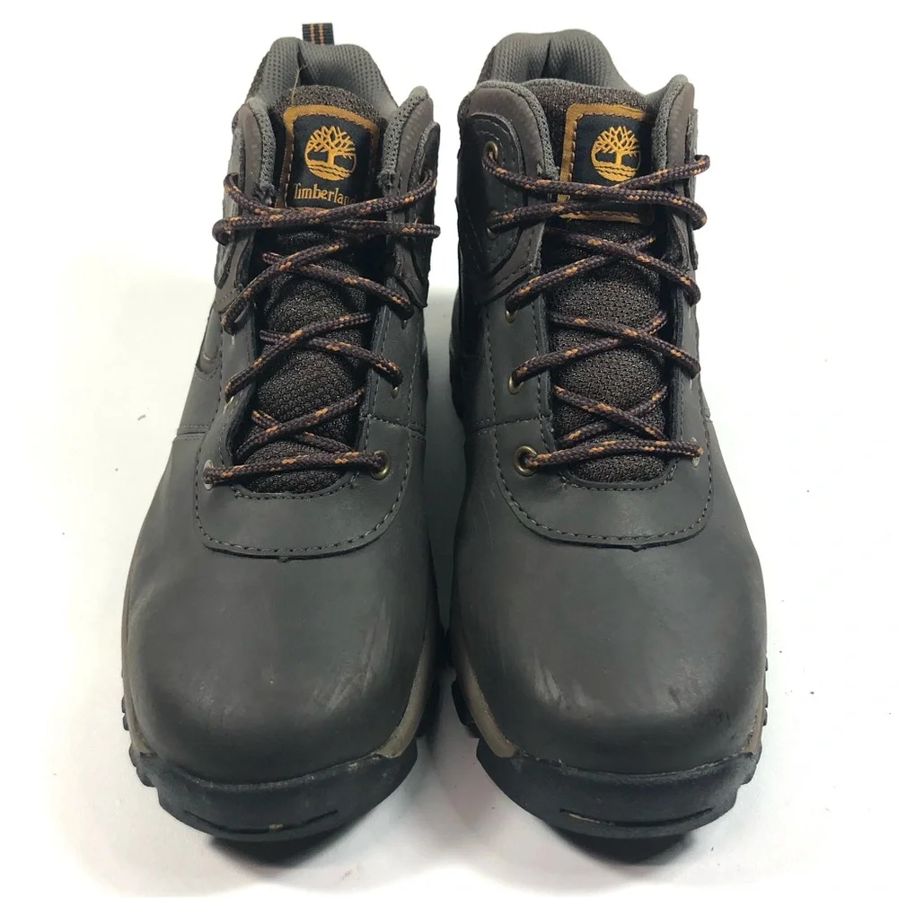Timberland Dark Brown Leather Waterproof Mid-Top Hiking Boots